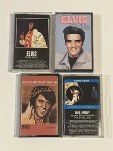 Elvis Presley 4 Cassette Lot - By Elvis Presley - 4 Cassette Tapes - Picture 1 of 21