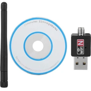 300Mbps USB WIFI Adapter with External Antenna 802.11n Dongle Stick PC/Desktop - Bild 1 von 9