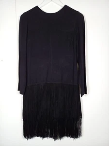 Vintage Polly Peck Black Sleeved Dress - Picture 1 of 7