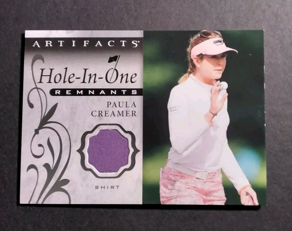 2021 Upper Deck Artifacts - Hole-in-One Remnants #OR-PC Paula Creamer (MEM) - Image 1 of 2