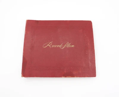 Vintage Red Record Album Holder Book with 5 Vinyl LP Antique Jo Stafford/Gordon+ - Image 1 of 4