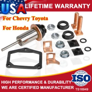 Starter Solenoid Repair Rebuild Kit Contacts Parts Fit For Toyota Subaru 4Runner - Picture 1 of 12