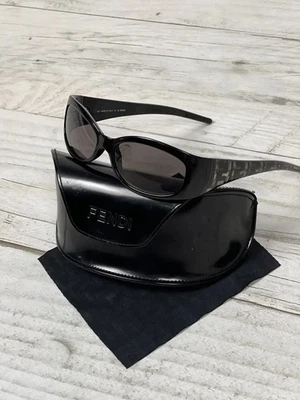 Vintage Fendi FC301 Sunglasses Women Monogram Black 00s Y2K - Image 1 of 4