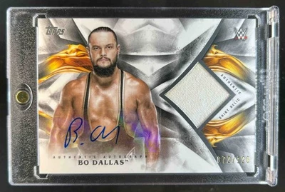 2019 Topps WWE Undisputed Bo Dallas Relic Jersey Auto #72/120 - Image 1 of 2