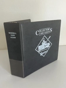 Blue Vintage Collectors Card Album Baseball Trading Card 3" D-Ring Binder - Picture 1 of 4