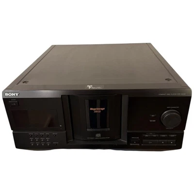 Reproductor de discos compactos Sony CDP CX235 Mega Storage 200 CD negro Foto 1 de 4