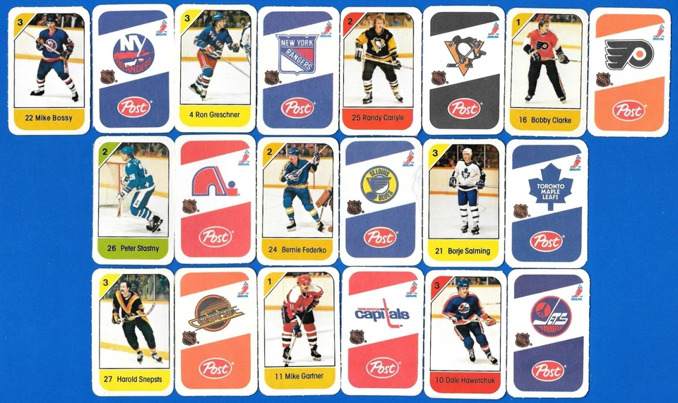 1982-83 POST CEREAL HOCKEY MINI SINGLE CARD NOT IN PANEL SEE LIST * - Image 1 of 1