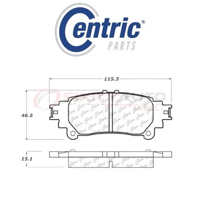 Centric C-TEK Ceramic Disc Brake Pads for 2012-2017 Toyota Prius V 1.8L L4 - nr Foto 1 de 4
