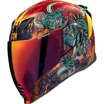 Capacete Icon Airflite rosto inteiro - Vermelho Blegh - MIPS - Tamanho adulto GG - Imagem 1 de 4