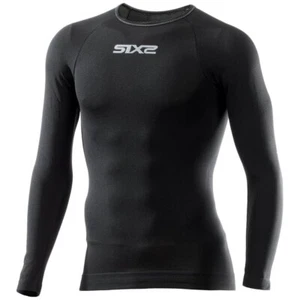 MAGLIA MANICA LUNGA GIROCOLLO SIX2 NERA TAGLIA XS-S - Imagen 1 de 2