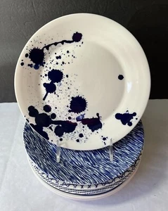 Royal Doulton Pacific Accent Dinner Plates Blue Set of 6 - Picture 1 of 10