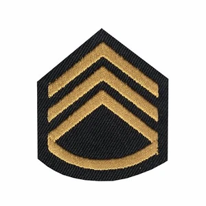 Militär Stab Feldwebel Bügelbild bestickt Applikation Patch - Bild 1 von 1