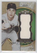 2013 Topps Triple Threads Unity Jumbo Relics Emerald /18 Hoyt Wilhelm HOF