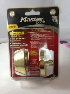 DSO0603 Single Cylinder Deadbolt, Polished Brass New - Picture 1 of 3
