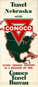 1940 Conoco Road Map: Nebraska NOS - Picture 1 of 1