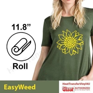 Siser EasyWeed Iron On Heat Transfer Vinyl For T-Shirts 12" Roll *HTV Colors - Picture 1 of 7
