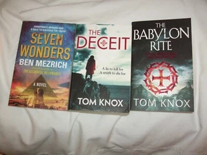 3 Paperback Books 2 Tom Knox/1 Ben Mezrich All Listed Box DS - Picture 1 of 7