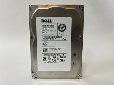 Dell 0X150K F/W E516 300GB 15K 6G 16MB 3.5" SAS Hard Drive HUS156060VLS600 - Image 1 of 4
