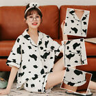 Women Cow Sleepwear Cow Printed Pajamas Summer Women Pajamas Cotton Pajamas