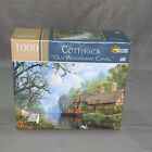 Papercity Puzzles Cottages Old Woodland Canal 1000 Piece Puzzle Sealed 18X25 In