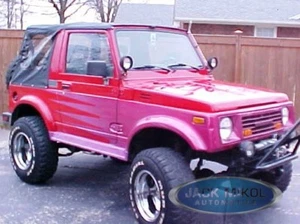 86-94 Suzuki Samurai Sierra Soft Top Replacement BLACK Clear Back & Rear Windows - Picture 1 of 1