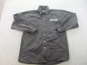 Vintage Denim Button Up Shirt Men's Small Four Queens Hotel Casino Las Vegas - Picture 1 of 8