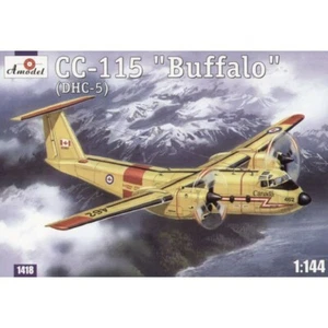 Amodel 1418 Plastic model airplane kit 1:144 CC-115 Buffalo Canadian AF aircraft - Foto 1 di 9