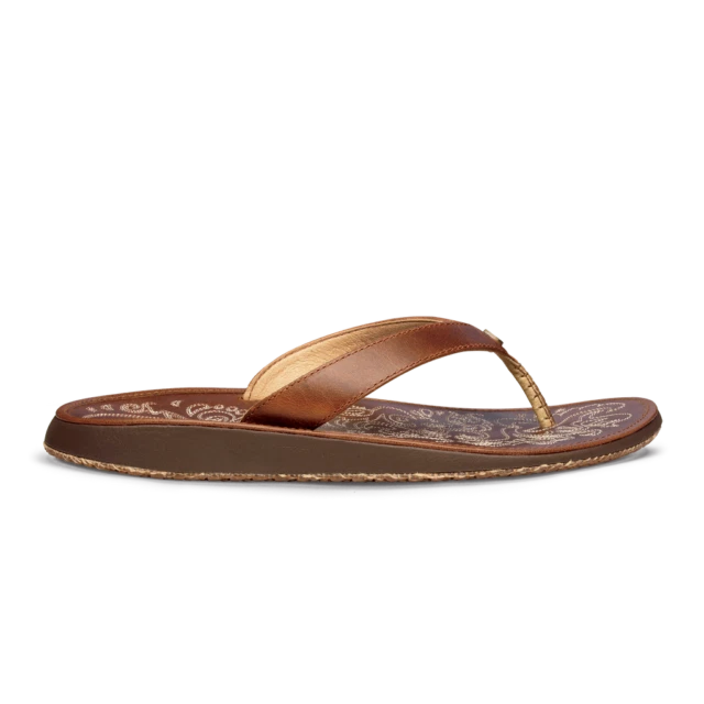 OLUKAI Paniolo Size-7 Women's Sandal - Brown