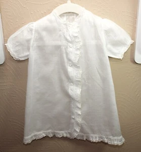 Vintage SHEER WHITE INFANT GOWN Baby Christening or Baptism - Picture 1 of 7