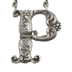 ANTIK - Sterling Silber - Rawlings & Summers Dekanter Etikett - P - 1844 - Bild 1 von 3