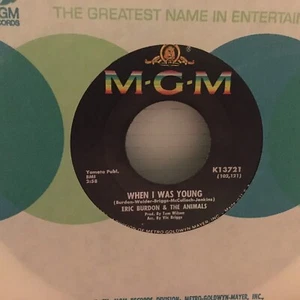 ERIC BURDON & THE ANIMALS “When I Was Young” 45 Plays EX! - Picture 1 of 2