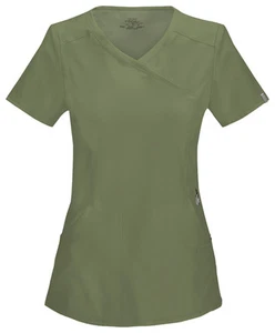 Cherokee Scrubs 2625A OLPS Olive Scrub Top Cherokee Free Shipping - Picture 1 of 6