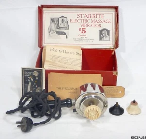 Vintage Star-Rite Massage Vibrator w/Original Box Instructions Tag - Picture 1 of 11
