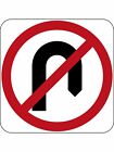 No U Turn Sign  Regulatory Road Signs