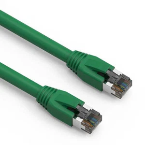 Cavo di rete Ethernet 1Ft CAT8 S/FTP verde 24AWG - Foto 1 di 1