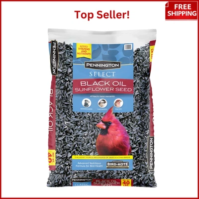 CENTRAL GARDEN AND PET 40/20/10LB Black Oil Sunflower Seeds | Wild Bird Food | Woodpecker Seed Blend
