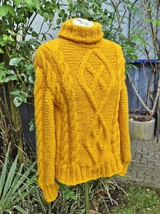 Jersey con alpaca****mezcla de patrones**M*aspecto de capas**único**hecho a mano - Imagen 1 de 6