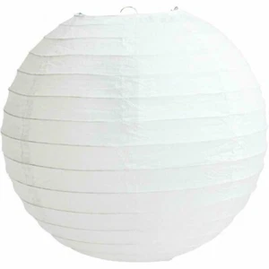 2PCs White Paper Lanterns Round Lantern Lampshade Hanging Ceiling Party Decor - Picture 1 of 11