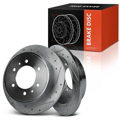 Rotores de freno traseros perforados para Hummer H3 2006 2007 2008 2009 2010 H3T 2009-2010 Foto 1 de 4