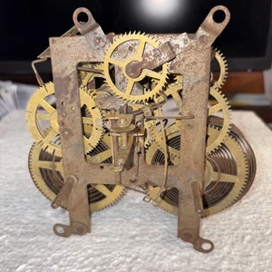 Movimiento de reloj de manto negro E. Ingraham - aprox. 1900- 8 días hora y huelga - B#177 - Imagen 1 de 6