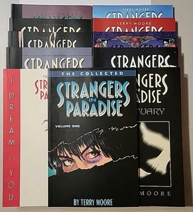 Collected Strangers in Paradise Vol. 1 - 11 1998, Abstract Studios, Terry Moore - Picture 1 of 23