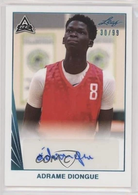 2021-22 Leaf Memories 1990 Base Auto Platinum /99 Adrame Diongue #BA-AD1 Auto - Image 1 of 2