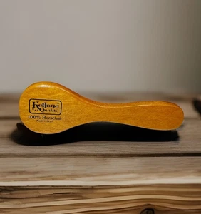 Vintage Kellogg Quality 100% Horsehair Brush Wooden Handle 7.5” Made In Brazil - Picture 1 of 7