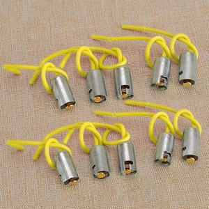 10pcs BA9S Car Truck Light Bulb Sockets Holders With Wire Connectors top - Picture 1 of 5