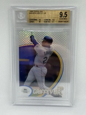 Griffey Jr 1998 Topps Tek BGS 9.5 Gem Mint With 10 Sub #30 Pattern 62 - Image 1 of 3