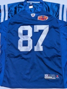 Reggie Wayne Superbowl XLIV On Field Reebok #87 Indianapolis Colts Size 52 - Picture 1 of 4