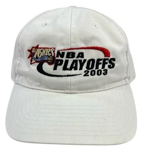 De colección Y2K Philadelphia 76ers Sixers 2003 NBA Playoffs Snapback Sombrero Gemelos Blanco - Imagen 1 de 10