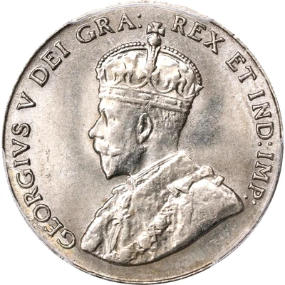 1928 Canada 5 Cents, PCGS MS 64. KM-29 - Image 1 of 4