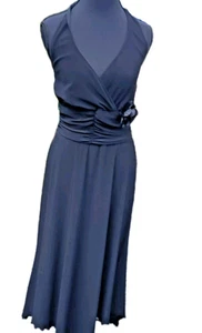 Ronnie Nicole Women's Dress Black Halter Size 6 Formal Prom Night Out Witchy - Picture 1 of 11