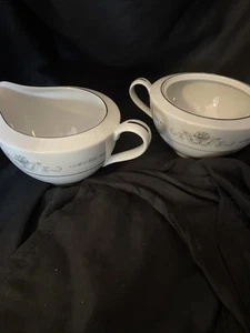 EUC Rose China Japan GAINSBOROUGH #2222 Creamer & Sugar Dish No Lid - Picture 1 of 8